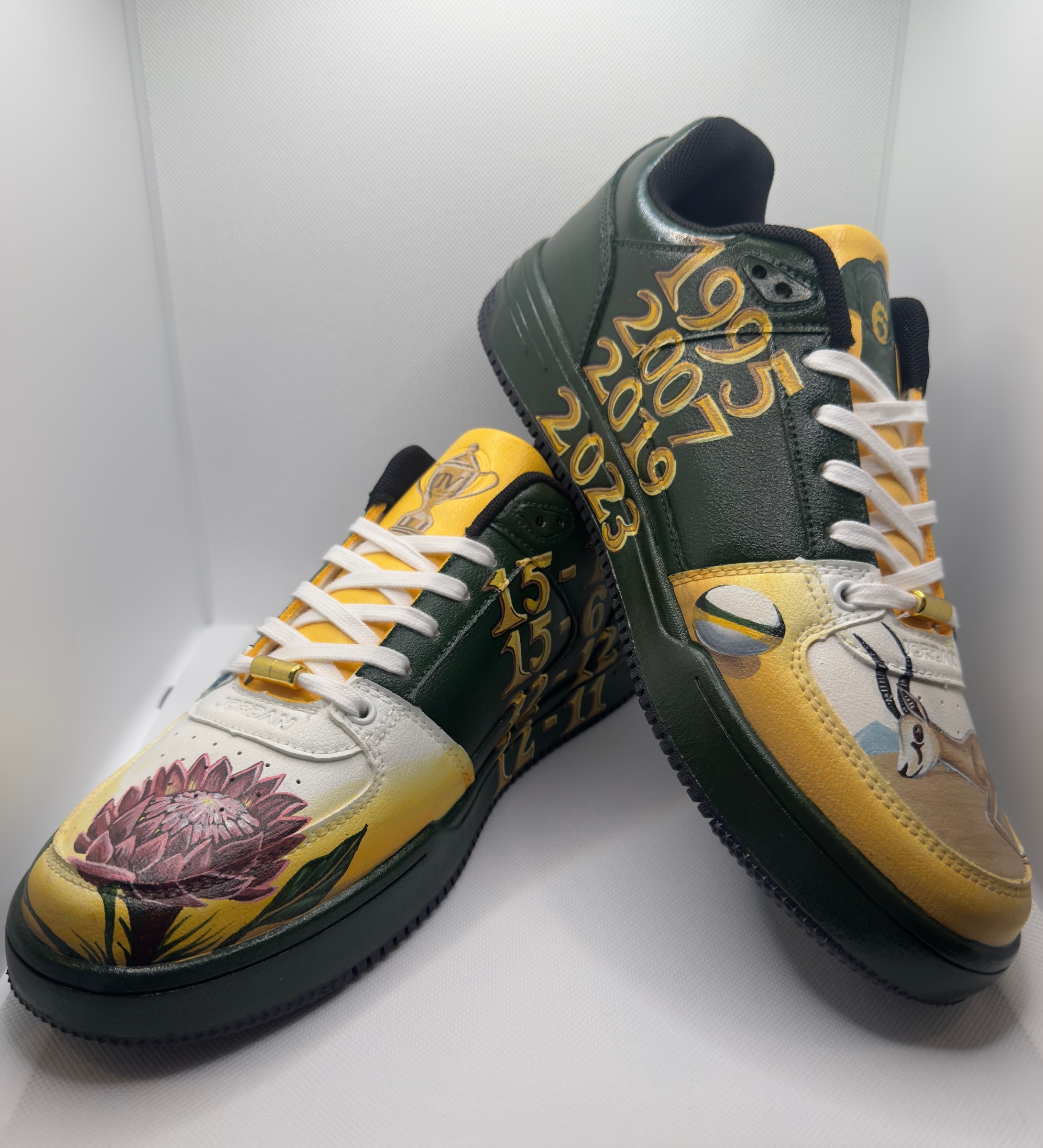 Reign — hand-painted sneakers, full pair